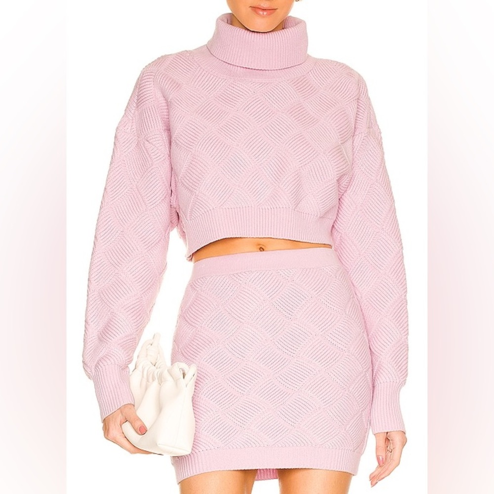Ronny Kobo Onyx Knit Crop Turtleneck